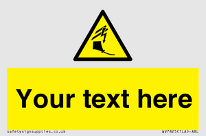 Custom warning kite flying near powerlines